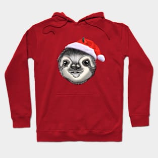 Sloth Drawing Chrtistmas Gift Hoodie